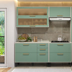 Cozinha Compacta em Madeira 4 peças com Tampo Bossa Nova Bertolini