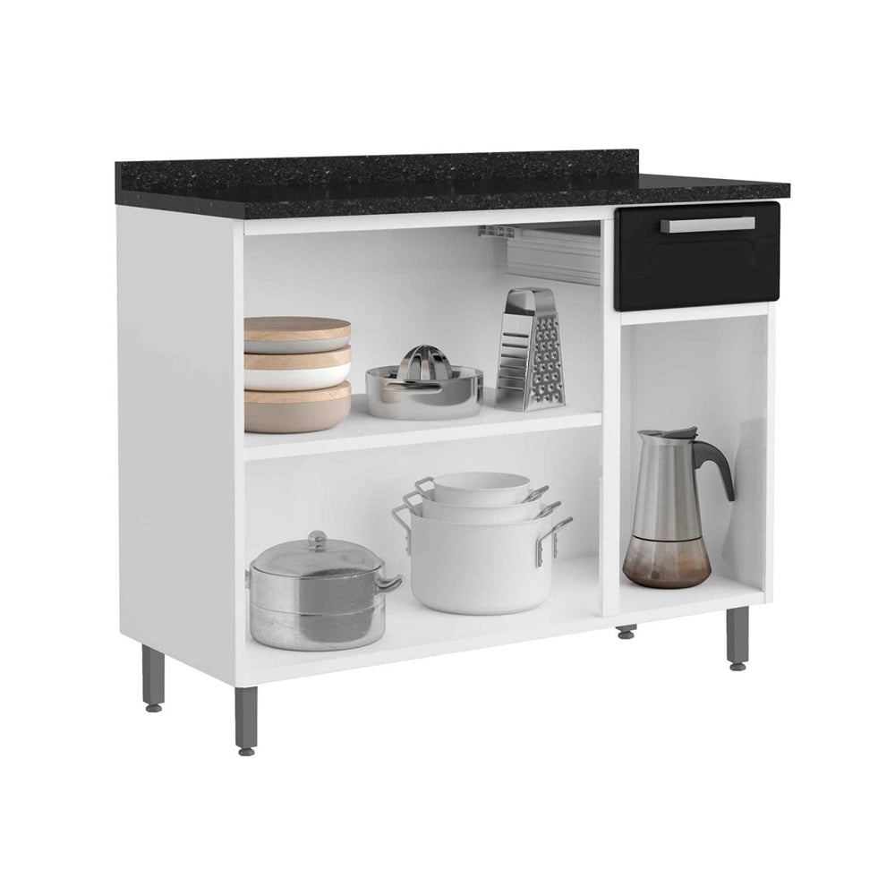 Cozinha Completa em Aço 14 Portas 1 Gaveta Múltipla Bertolini