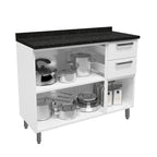 Cozinha Completa em Aço 14 Portas 2 Gavetas Múltipla Bertolini