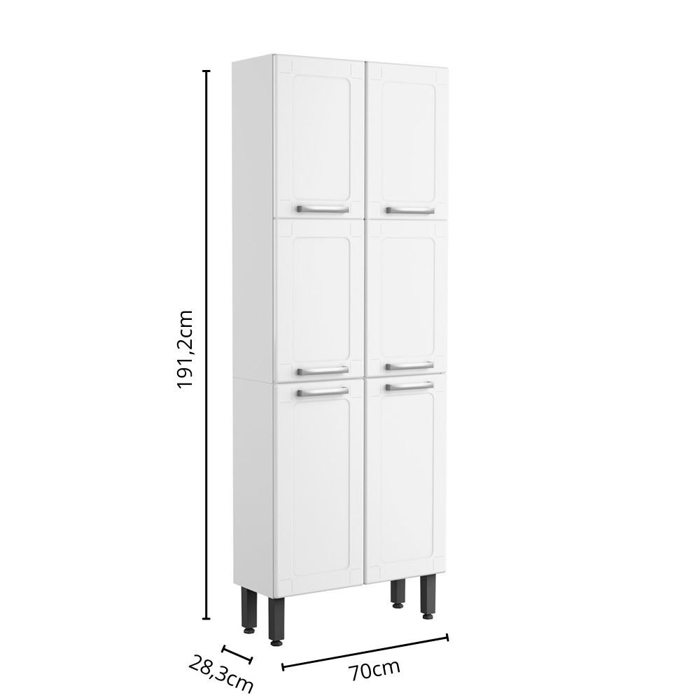 Cozinha Completa em Aço com Pia 12 Portas 1 Gaveta Múltipla Bertolini