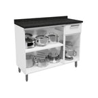 Cozinha Completa em Aço 1 Gaveta 14 Portas Múltipla Bertolini