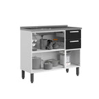 Cozinha Completa em Aço com Pia 2Gav 14Ptas Múltipla Bertolini