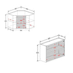 Cozinha Completa de Canto em Aço 9 Peças Bella Bertolini
