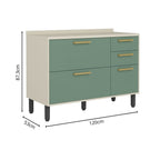 Cozinha Compacta em Madeira 4 peças com Tampo Bossa Nova Bertolini