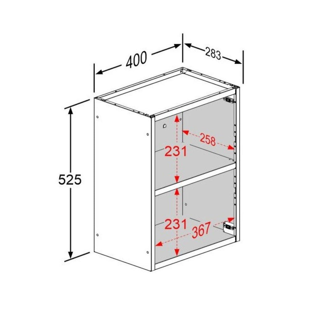 Armário Aéreo Alto para Cozinha em Aço 1 Porta Gourmet Bertolini