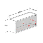 Armário Aéreo de Cozinha em Aço com 2 Portas Bella Bertolini