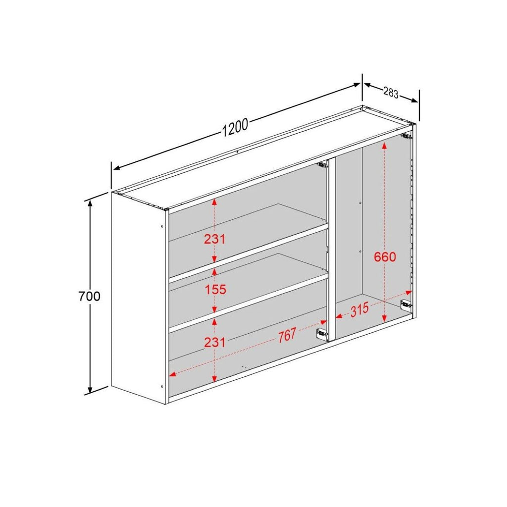 Cozinha Completa em Aço com Tampo 16 Portas 2 Gavetas Estilo Bertolini