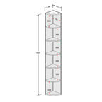 Paneleiro de Canto em Aço Prateleiras em MDP Evidence Bertolini