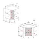 Cozinha Completa 9 Peças em Aço com Pia Estilo Bertolini