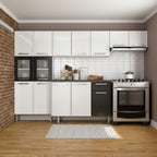 Cozinha Completa em Aço 14 Portas 1 Gaveta Múltipla Bertolini