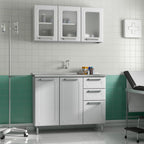 Armário para Clínicas/Enfermaria com Pia Múltipla Bertolini