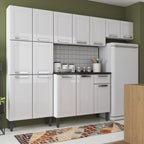 Cozinha Completa em Aço 1 Gaveta 14 Portas Múltipla Bertolini