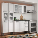 Cozinha Completa em Aço 14 Portas 2 Gavetas Múltipla Bertolini