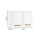 Cozinha Completa em Aço com Tampos em MDP 13 Ptas 4 Gav Bella Bertolini