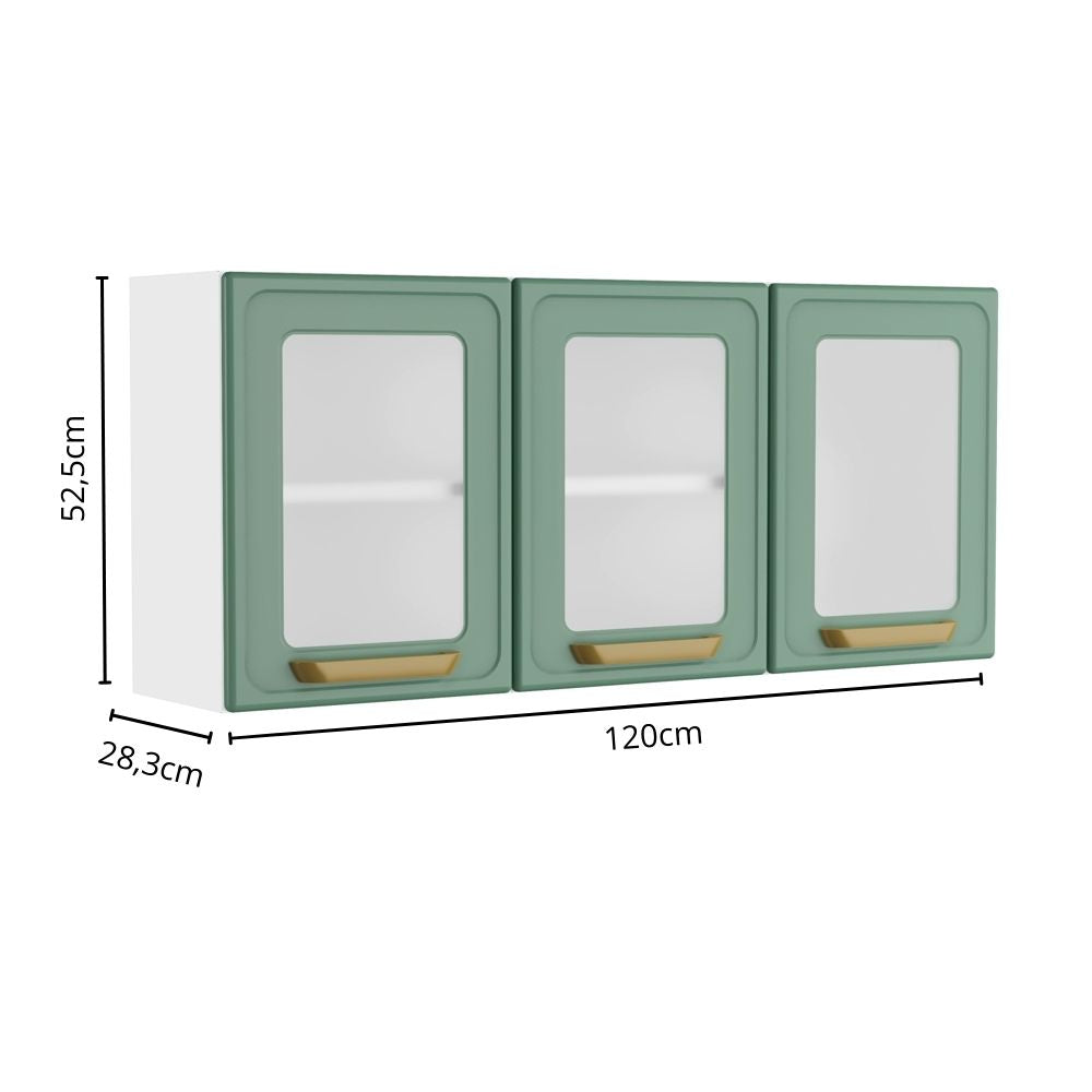 Cozinha Completa em Aço com Pia 8 Portas 2 Gavetas Bella Bertolini