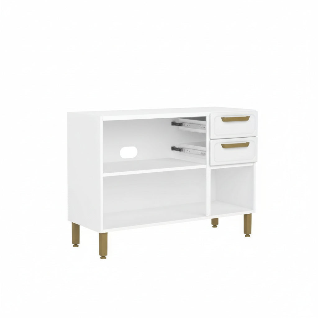 Balcão de Cozinha em Aço 3 Portas 2 Gavetas Bella Bertolini