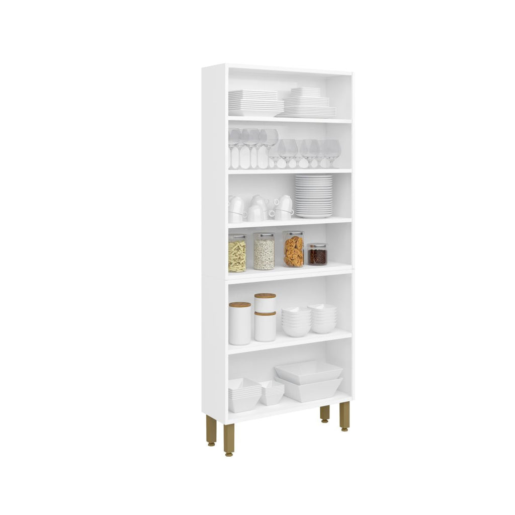 Paneleiro de Cozinha em Aço Portas com Palha Essência Bertolini