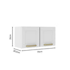 Cozinha Completa em Aço com Tampo MDP 14 Portas 2 Gavetas Colors Bertolini