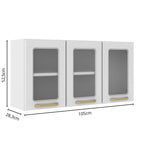 Cozinha Compacta em Aço com Tampo MDP 6 Portas 2 Gavetas Colors Bertolini