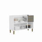 Balcão de Cozinha em Aço com 3 Portas 2 Gavetas Essência Bertolini