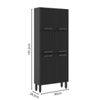 Cozinha Completa em Aço com Pia 4 Módulos Estilo Bertolini