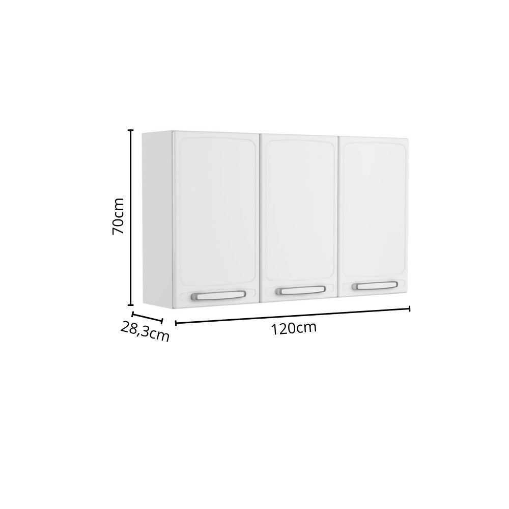 Cozinha Compacta em Aço 6 Portas 2 Gavetas Evidence Bertolini