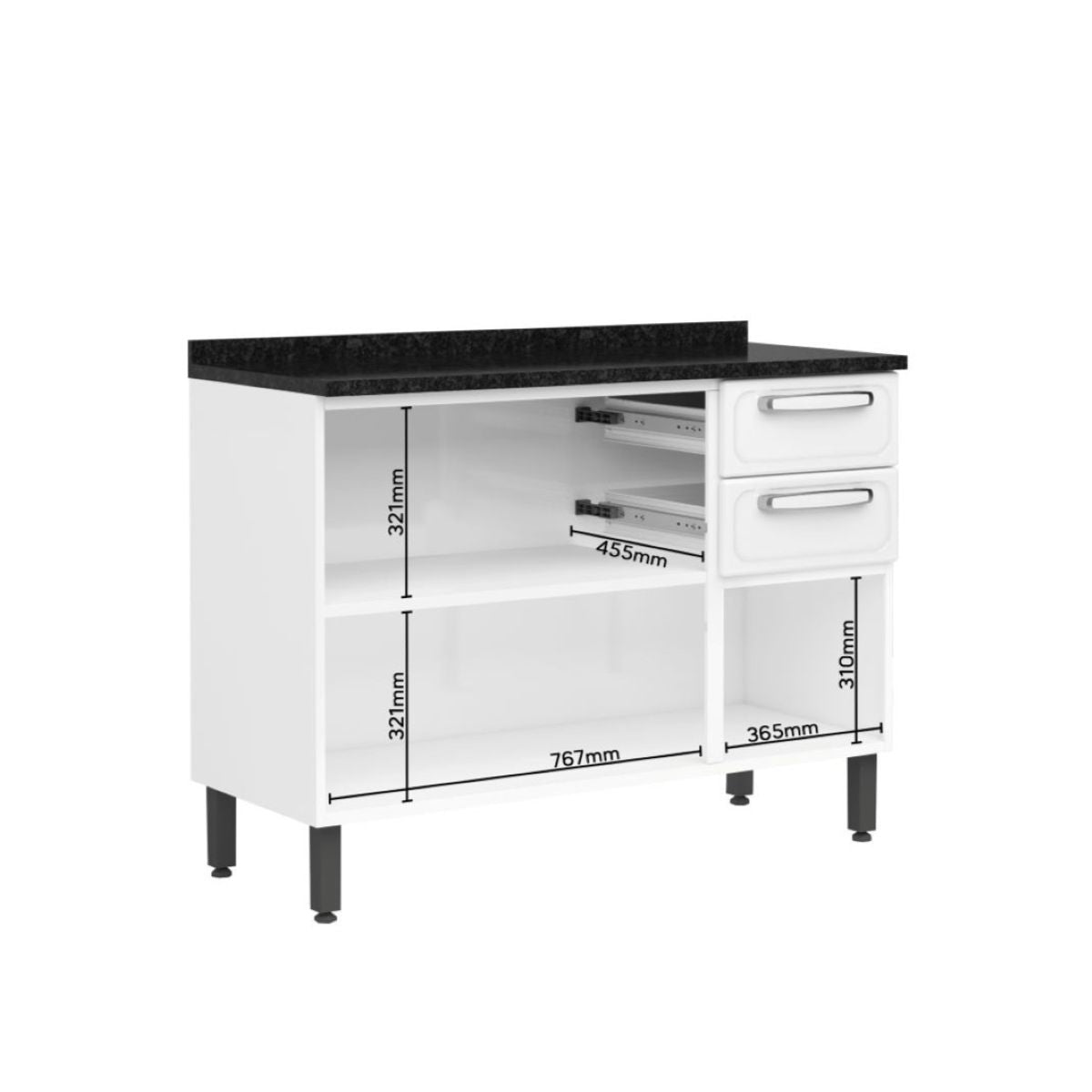 Cozinha Completa em Aço 14 Portas 2 Gavetas Evidence Bertolini