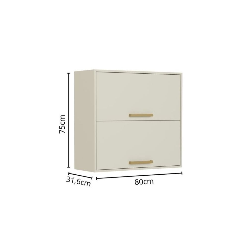 Cozinha Completa 340 cm 7 Gavetas Bossa Nova Bertolini