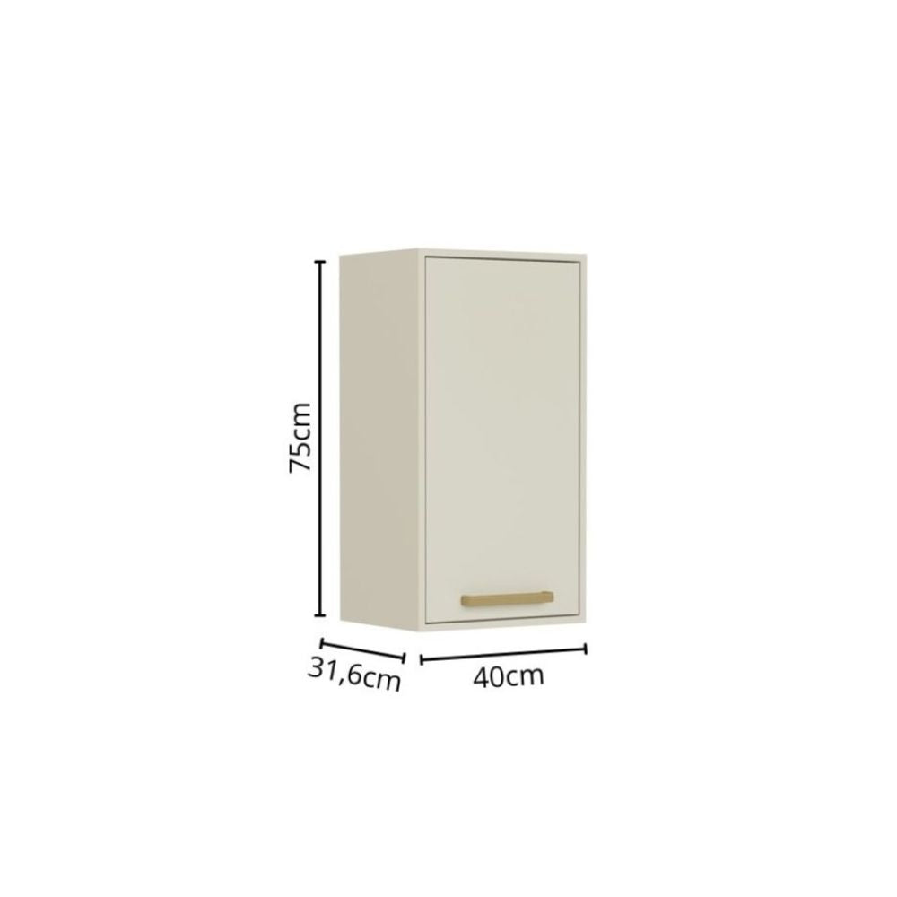 Cozinha Completa 250 cm 6 Gavetas Bossa Nova Bertolini