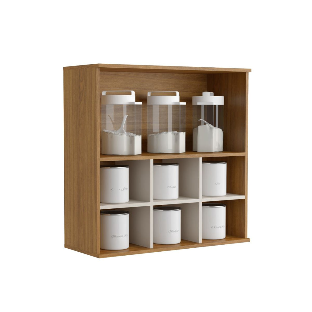 Armário Aéreo de Cozinha com 1 Porta e 6 Nichos Serena Bertolini