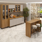 Cozinha Completa com Bancada Gourmet 6 peças Serena Bertolini