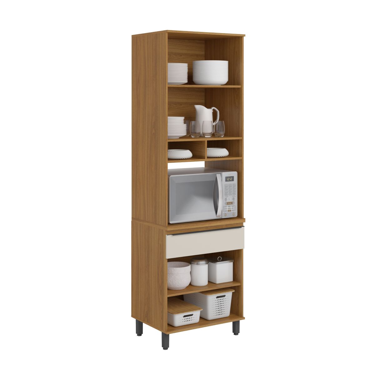 Torre Quente para Cozinha 1 Forno 1 Gavetas 4 Portas Serena Bertolini