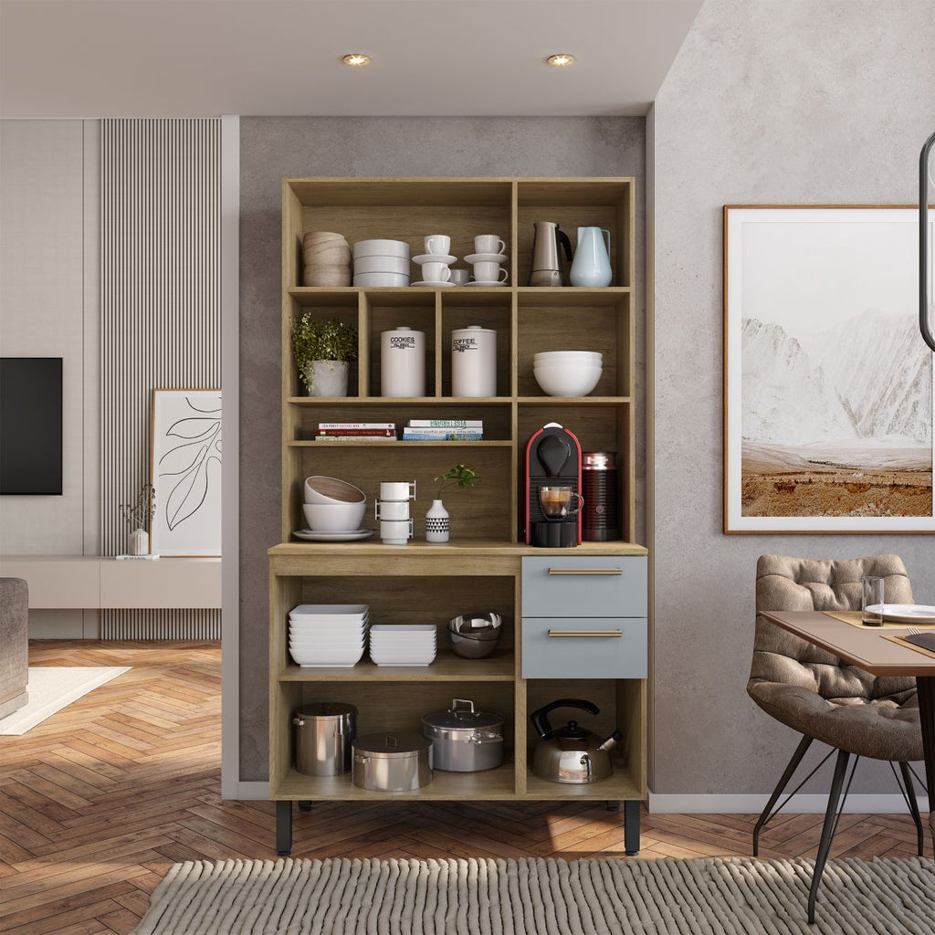 Cozinha Compacta 105cm 5 Portas 2 Gavetas Axé Bertolini