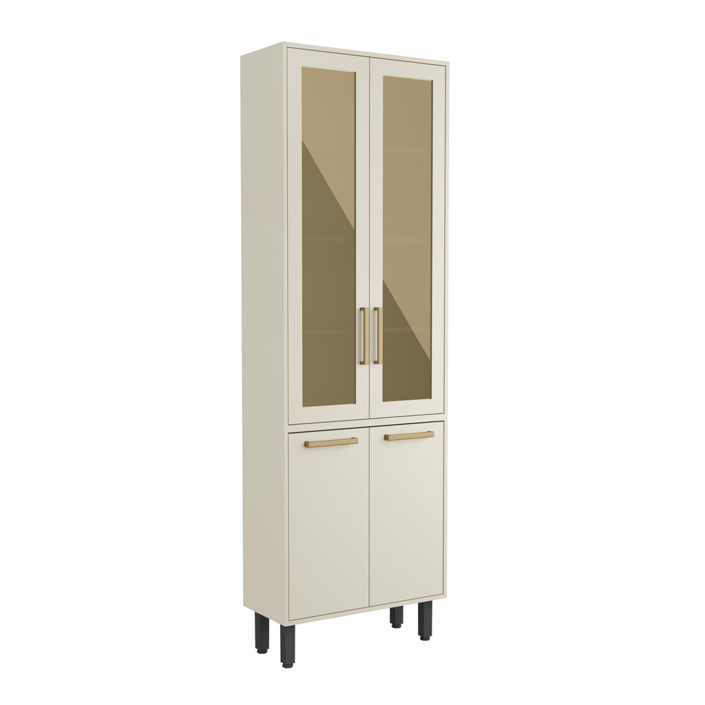 Cristaleira com 4 Portas 2 Vidros Bossa Nova Bertolini
