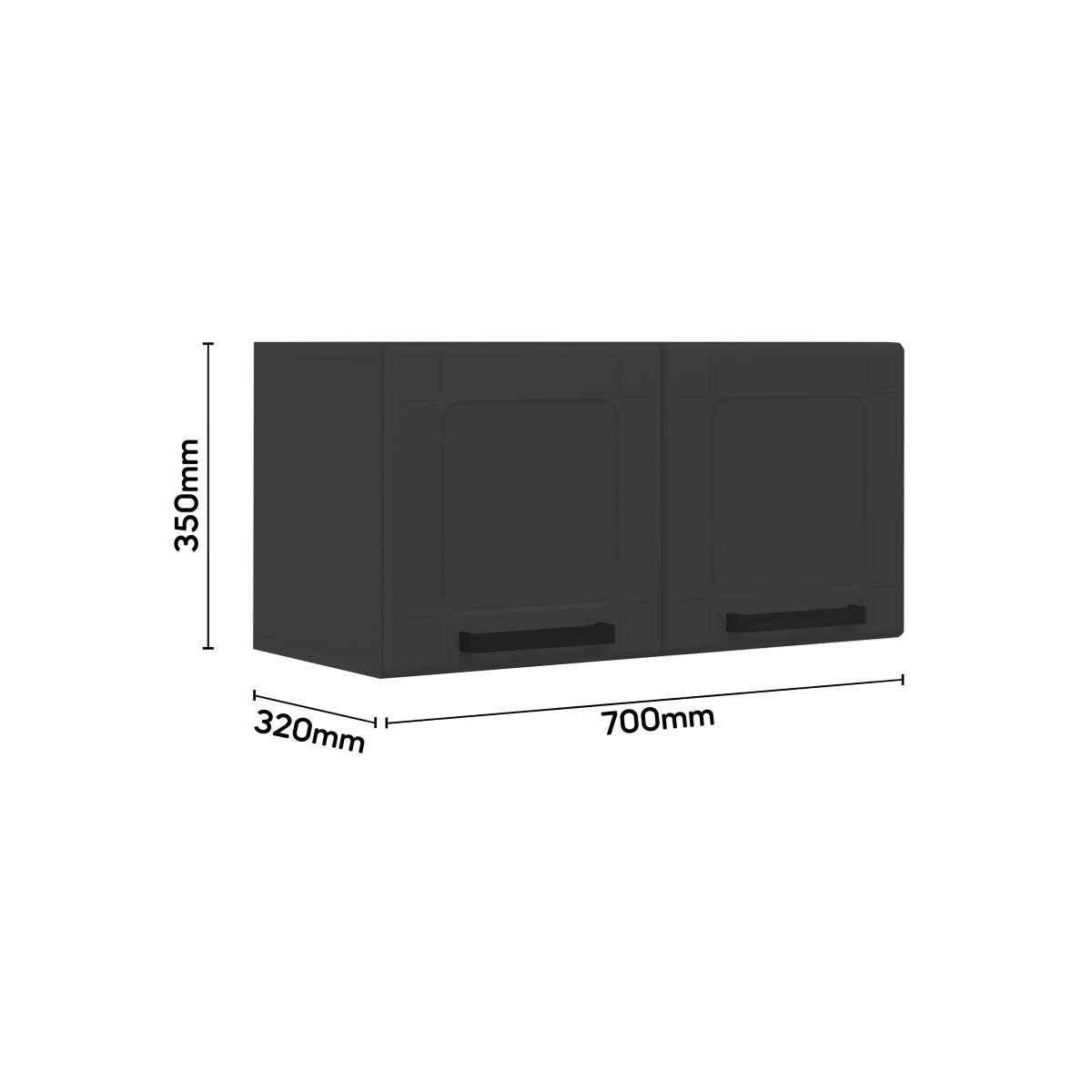 Armário Aéreo Multiuso 2 Portas 70 cm Bertolini