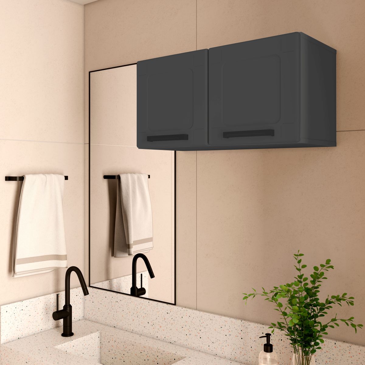 Armário Aéreo Multiuso 2 Portas 70 cm Bertolini
