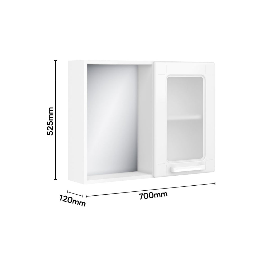 Conjunto para Banheiro 70 cm Gabinete e Aéreo Multi Bertolini