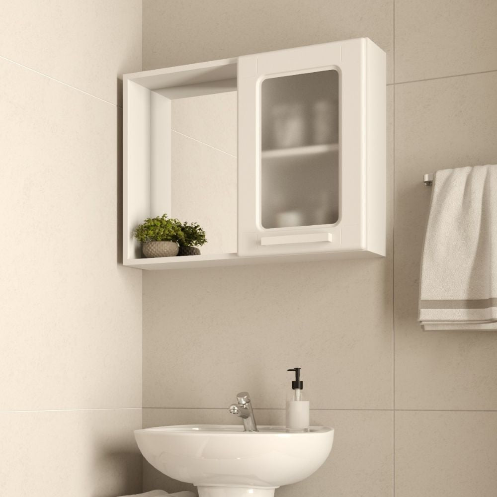 Armário de Banheiro 70 cm com Espelho 1 Porta Bertolini