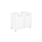 Gabinete de Banheiro 70 cm com Rodízios 2 Portas Bertolini