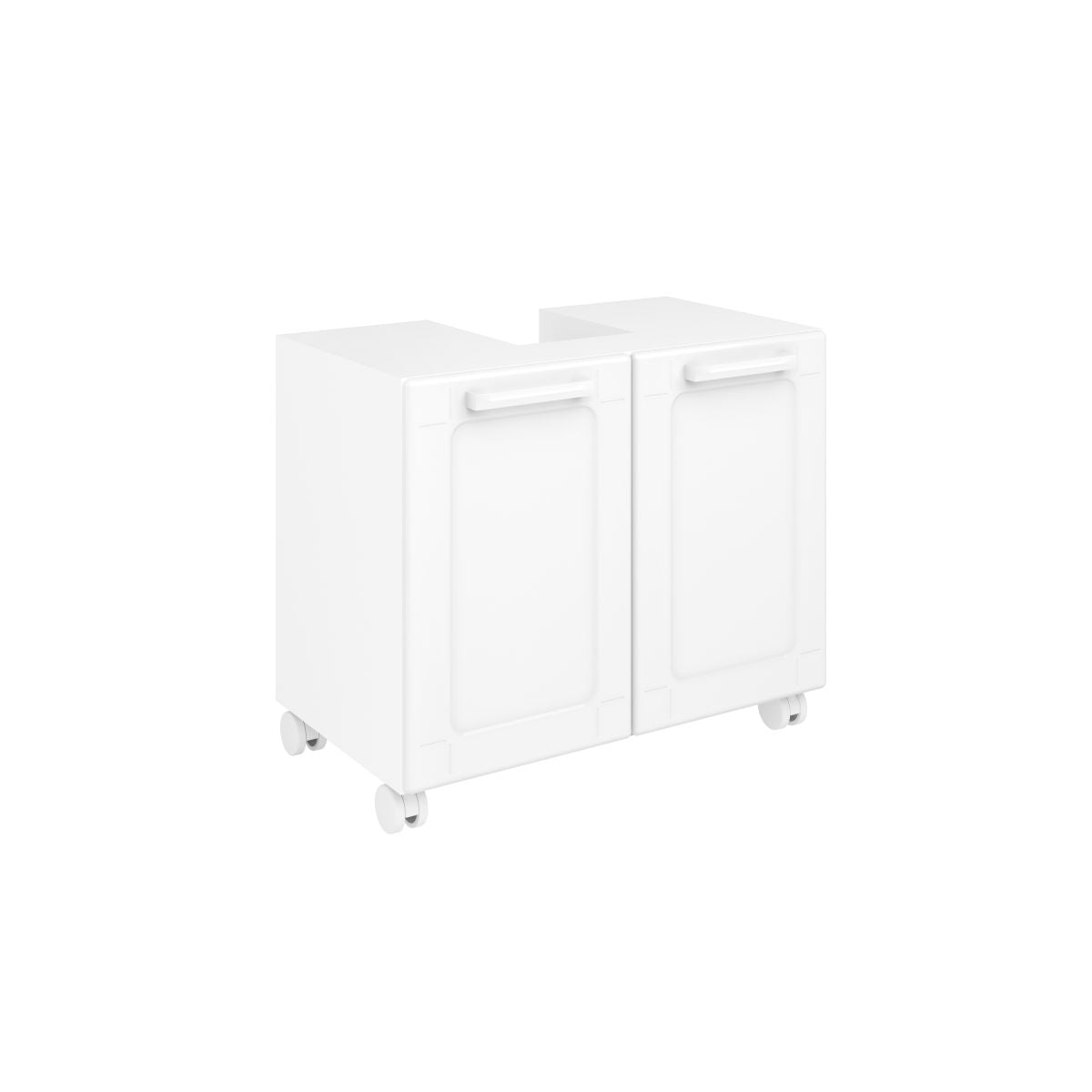 Gabinete de Banheiro 70 cm com Rodízios 2 Portas Bertolini