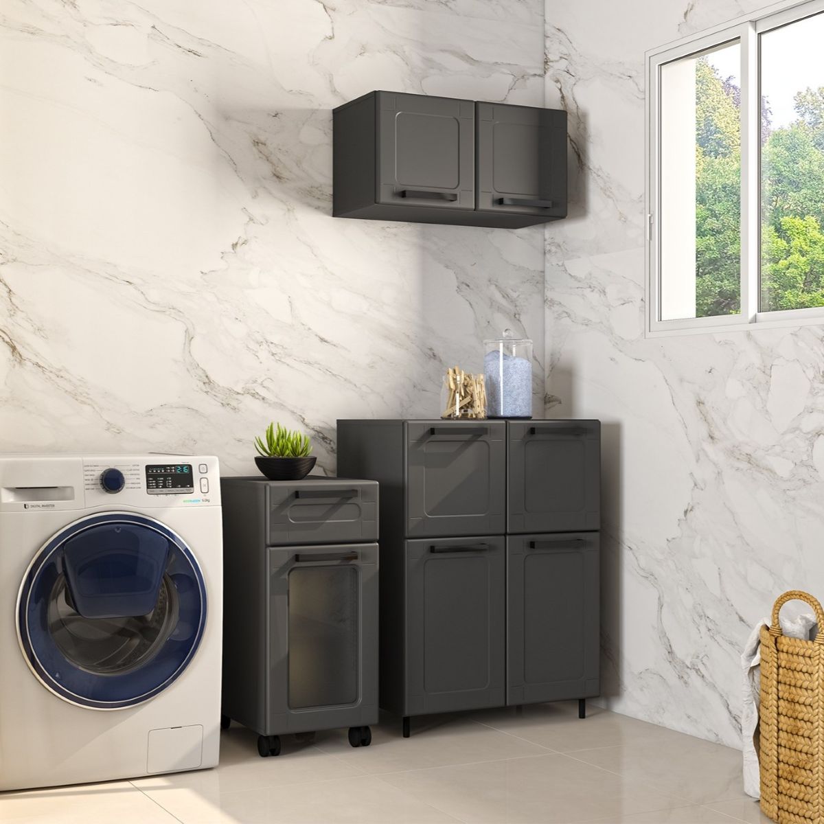Conjunto Modulado para Lavanderia Área de Serviço Multi Bertolini