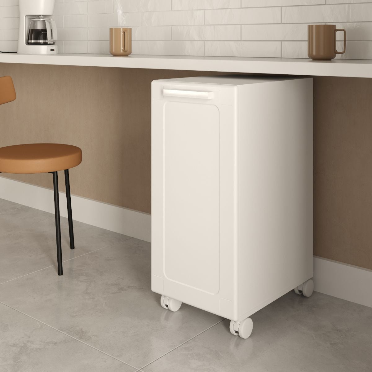 Balcão Multiuso com rodízios 35 cm 1 Porta Bertolini