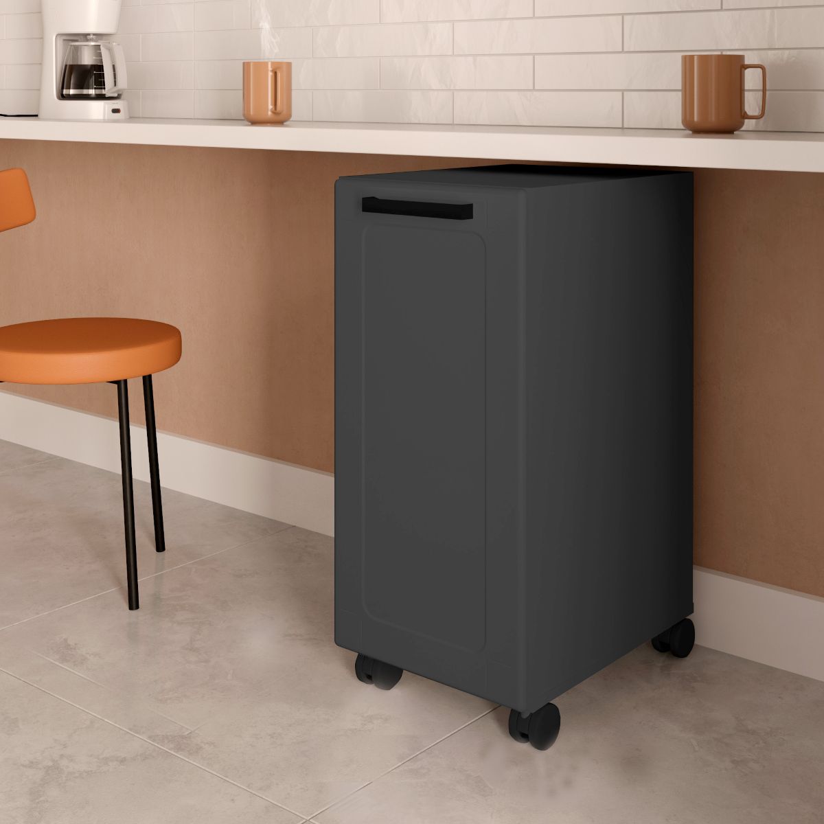 Balcão Multiuso com rodízios 35 cm 1 Porta Bertolini