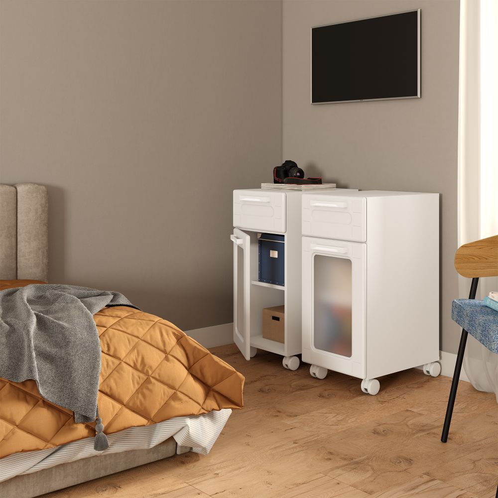 Módulos Versáteis para Quarto 2 Gavetas 2 Portas Multi Bertolini