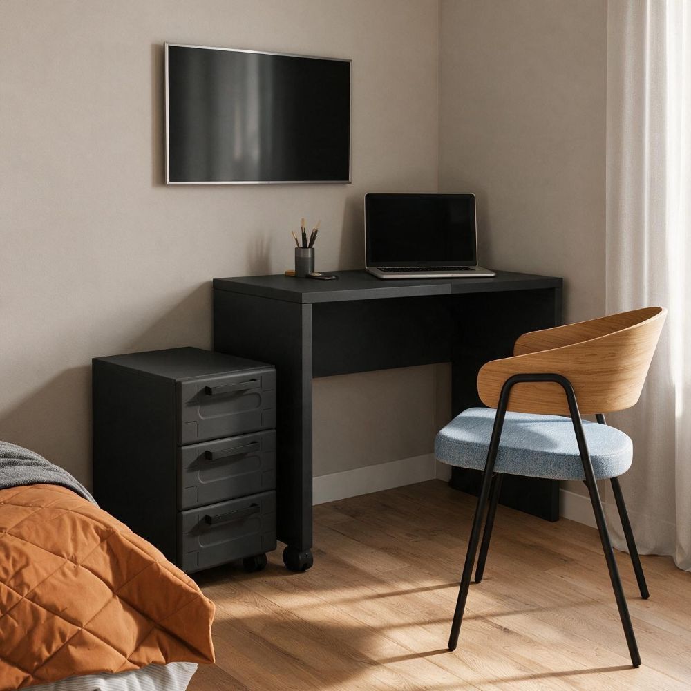 Conjunto Home Office com Escrivaninha e Gaveteiro Multi Bertolini