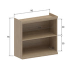 Armário Aéreo para Cozinha 2 Portas Basculantes Moderna Bertolini