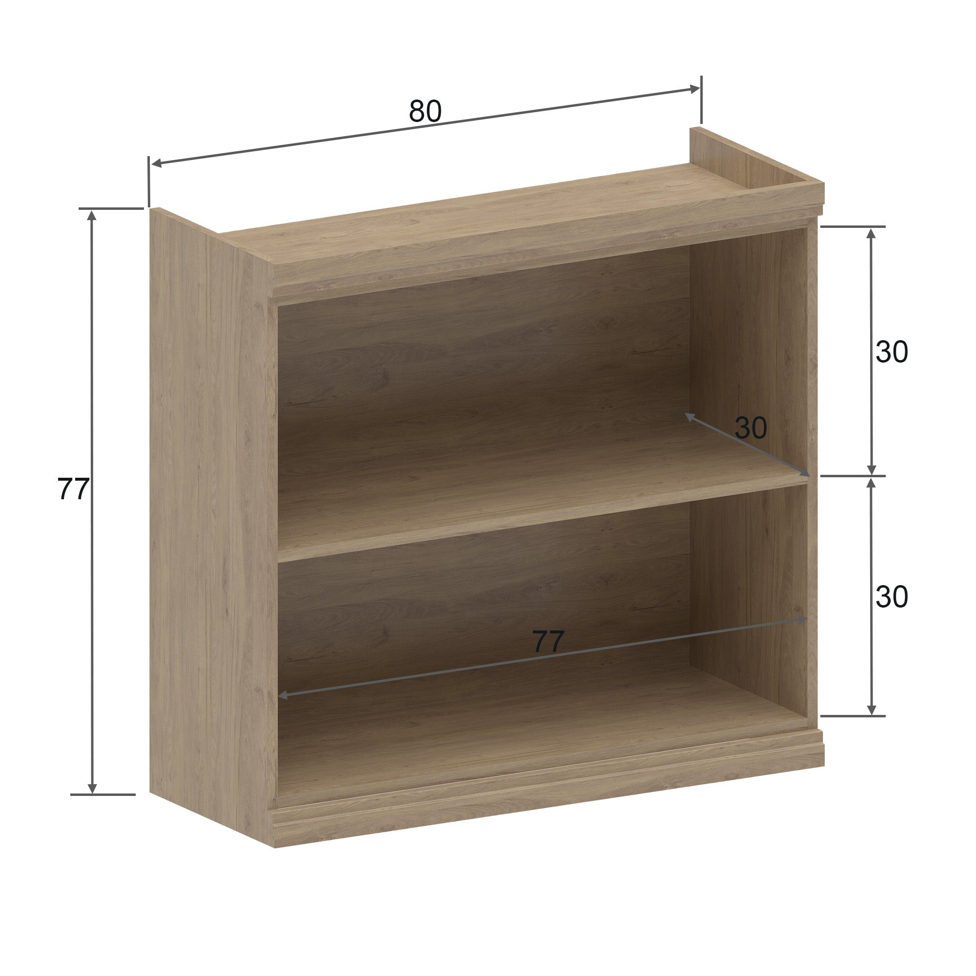 Armário Aéreo para Cozinha 80cm 2 Portas Basc 1 Vidro Moderna Bertolini