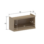 Armário Aéreo para Cozinha 1 Porta Basculante Moderna Bertolini