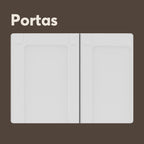 Armário Aéreo de Cozinha em Aço 2 Portas Colors Bertolini