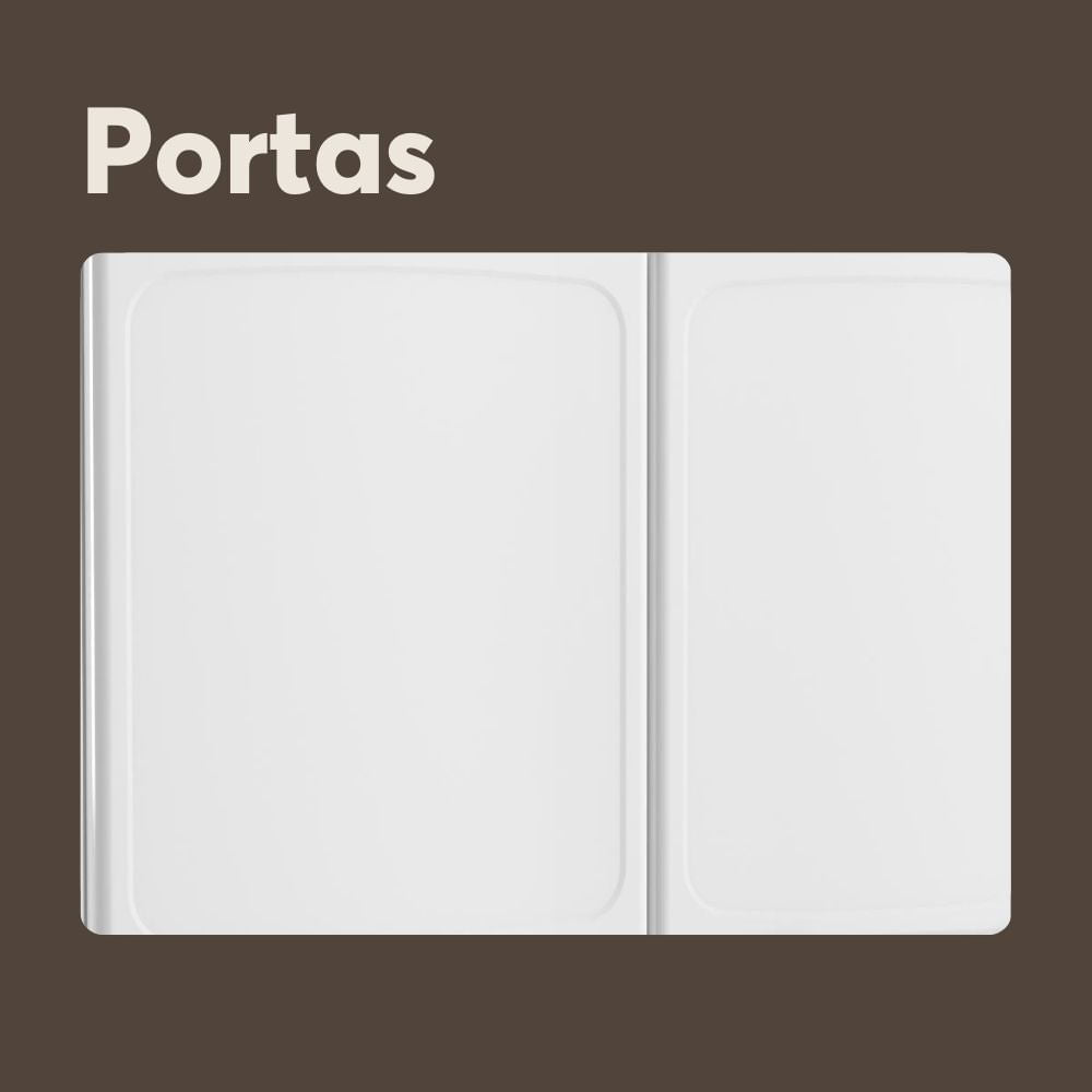 Balcão de Cozinha em Aço 4 Portas 4 Gavetas 2 Nichos Evidence Bertolini